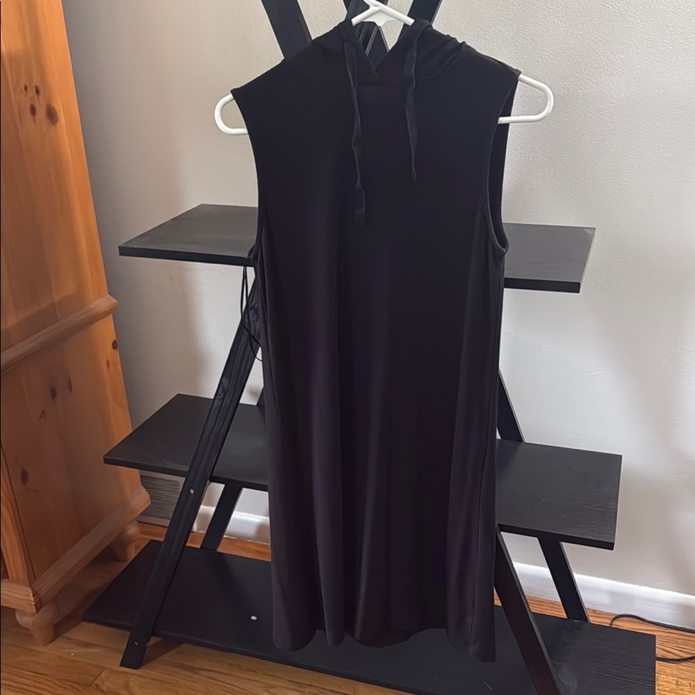 Philosophy Black Hooded Dress